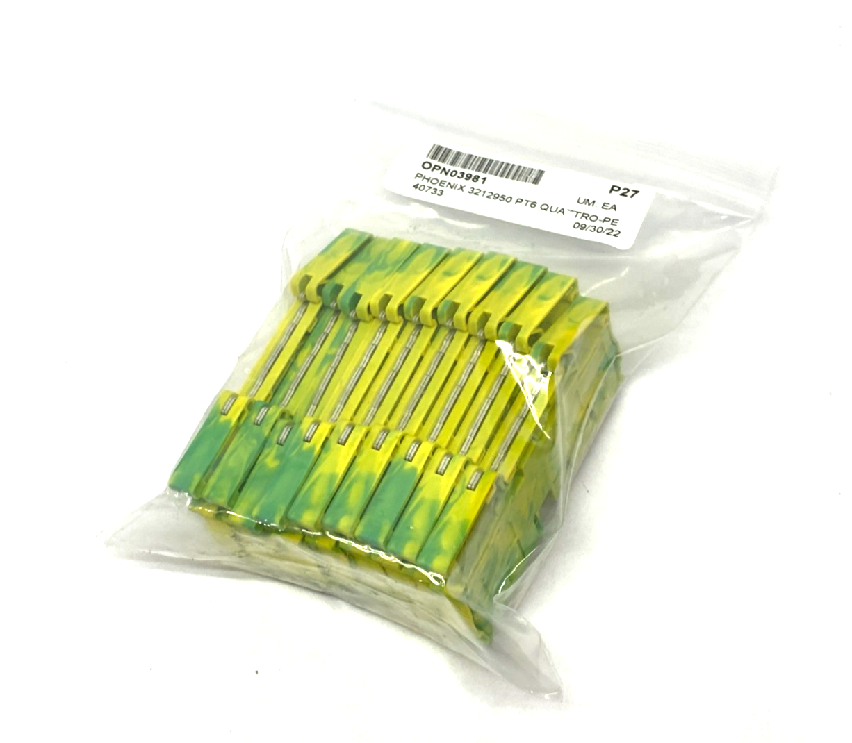 Phoenix Contact 3212950 Prot. Conductor Terminal Block PT 6-QUATTRO-PE LOT OF 9 - Maverick Industrial Sales