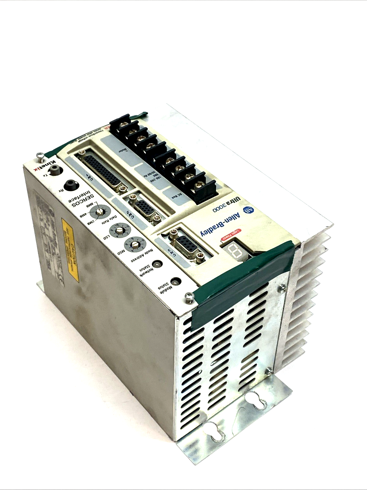 2098-DSD-020-SE | Allen-Bradley Ultra 3000 Servo Drive 10A 230VAC SERCOS - For parts or not working - Maverick Industrial Sales