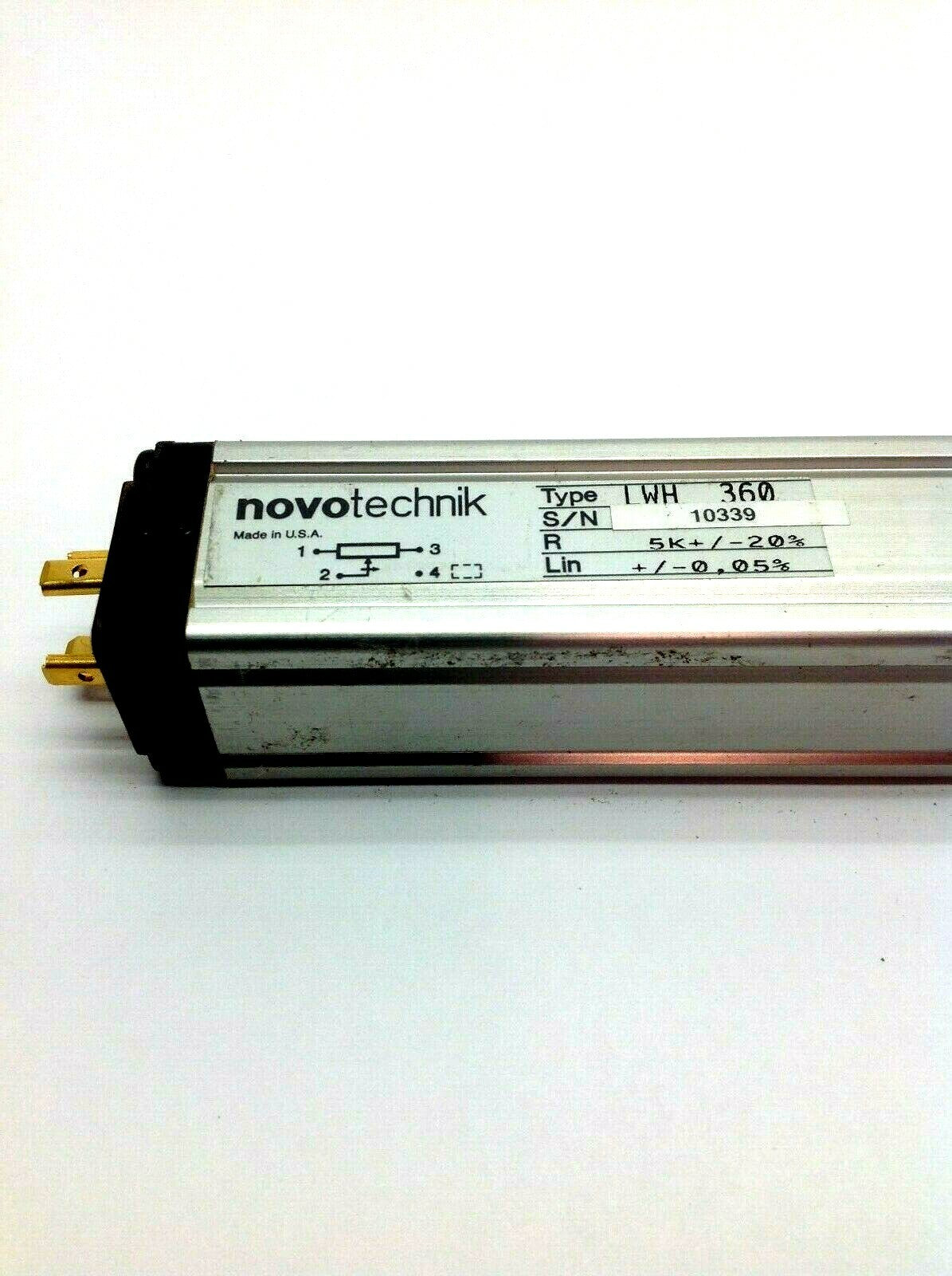 Novotechnik LHW 360 10339 Position Transducer 360mm Range - Maverick Industrial Sales