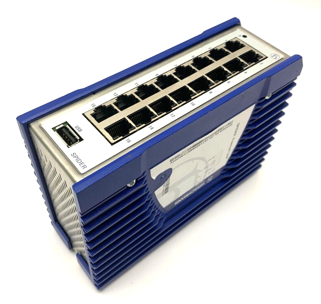 Hirschmann SPIDER-PL-20-16T1999999TY9HHHV Ethernet Switch DIN Rail Mount - Maverick Industrial Sales