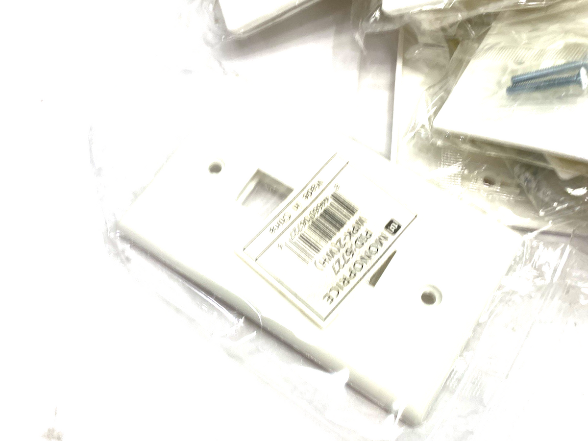 6727 | Monoprice 1-Gang Wall Plate for Keystone, 2-Port WPK-2 LOT OF 20 - Open box - Maverick Industrial Sales