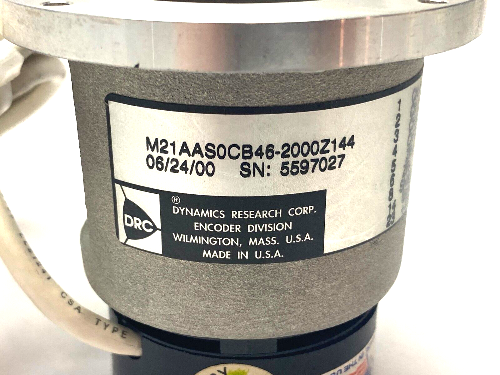 Dynamics Research M21AAS0CB46-Z144 Rotary Encoder - Used - Maverick Industrial Sales