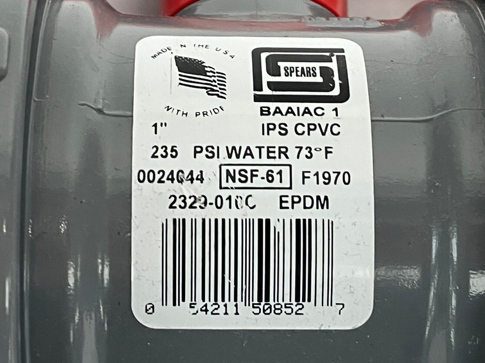 Spears 2329-010C True Union Regular Ball Valve 1" CPVC EPDM - Maverick Industrial Sales