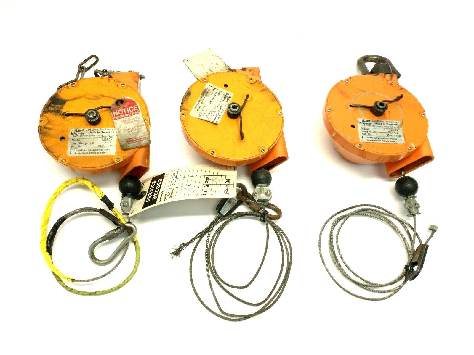 Packers Kromer 7228-03 Light-Duty Zero Gravity Balancer 5.7-8.4Lbs Load LOT OF 3 - Maverick Industrial Sales