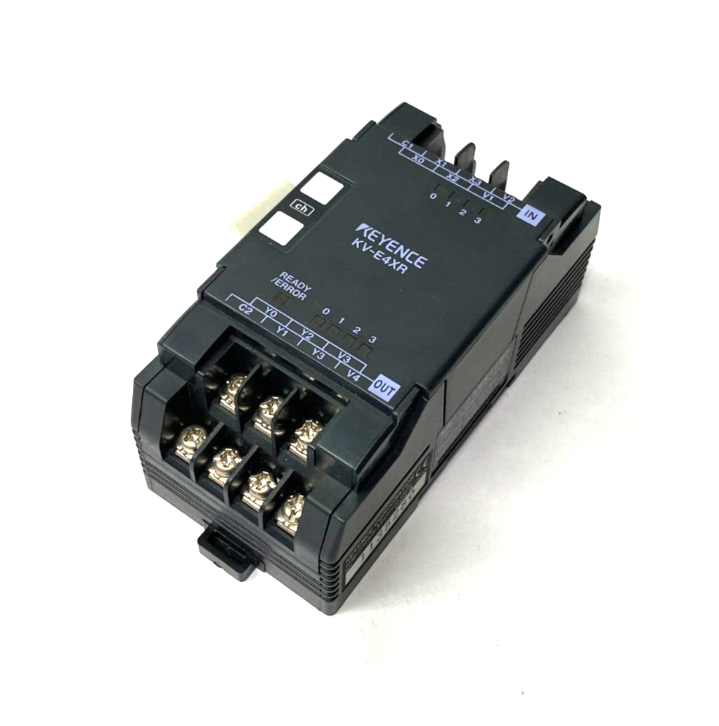 Keyence KV-E4XR Digital Expansion Module MISSING COVERS - Maverick Industrial Sales