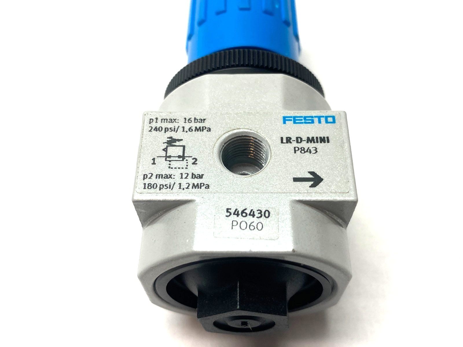Festo 546430 Basic Valve, Directly Controlled, Rotary Knob, LR-D-MINI - Maverick Industrial Sales