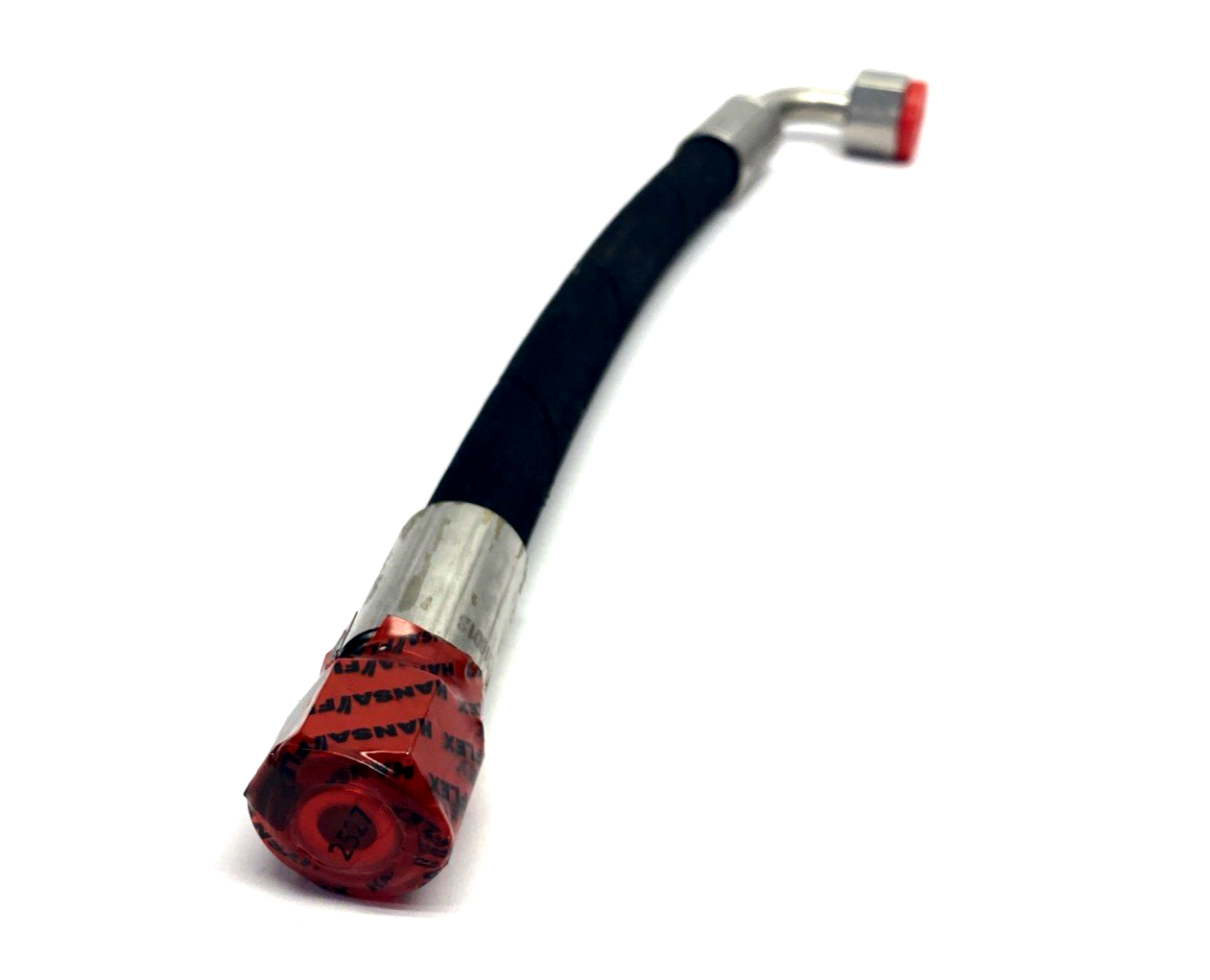 H-KON 437084 Short Hydraulic Hose w/ 90 Deg. Fitting 1' Long 63 Bar PH71-516013 - Maverick Industrial Sales