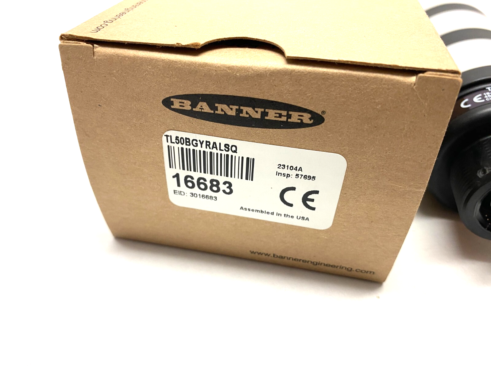 Banner TL50BGYRALSQ Core Series Audible Tower Light 5-Level 4-Color 24V 16683 - Maverick Industrial Sales