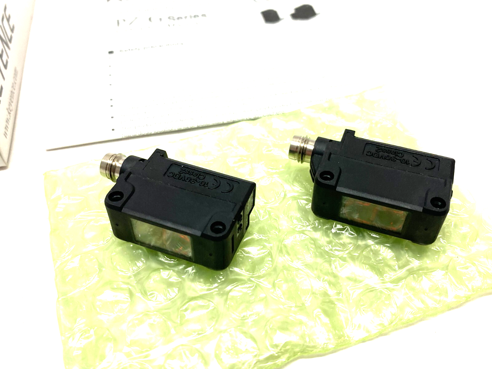 Keyence PZ-G51CP Square Transmissive Thrubeam Sensor Set M8 Connector Type - Maverick Industrial Sales
