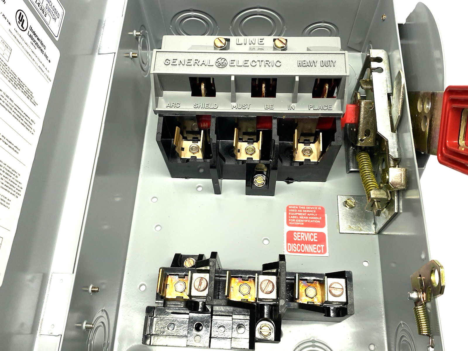 TH3361 | General Electric Heavy Duty Safety Switch, Fusible, 30A 3P HD N1 - New – Open box - Maverick Industrial Sales