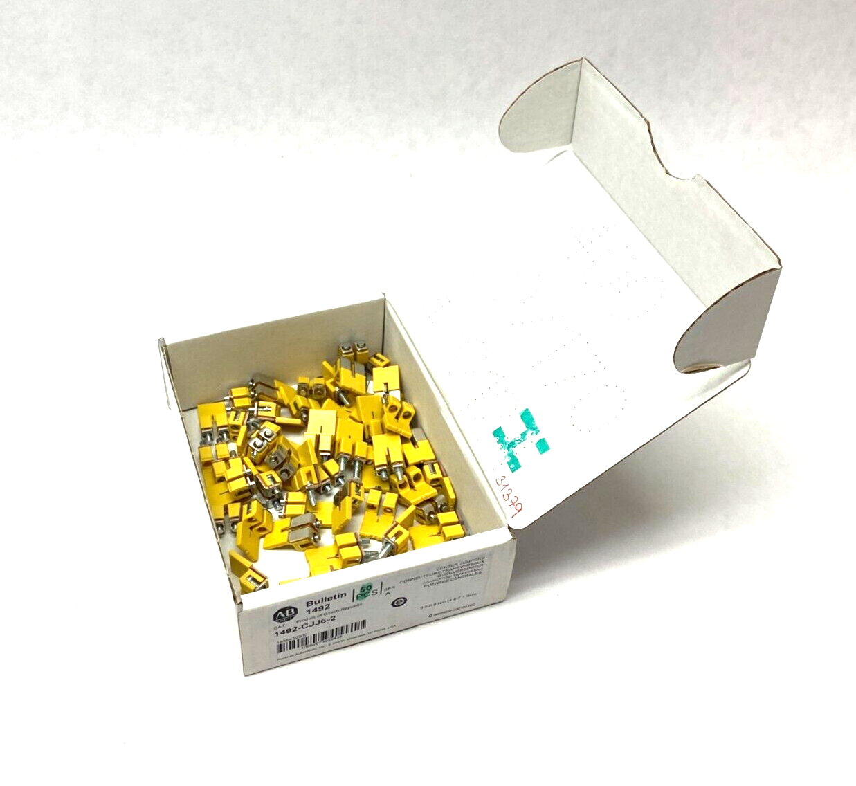 Allen Bradley 1492-CJJ6-2 Ser. A Terminal Block Center Jumper 2-Pole BOX OF 50 - Maverick Industrial Sales