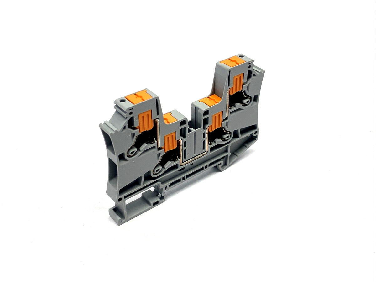Phoenix Contact PTV 6-QUATTRO Feed-Through Terminal Block, Gray 1116871 LOT OF 8 - Maverick Industrial Sales