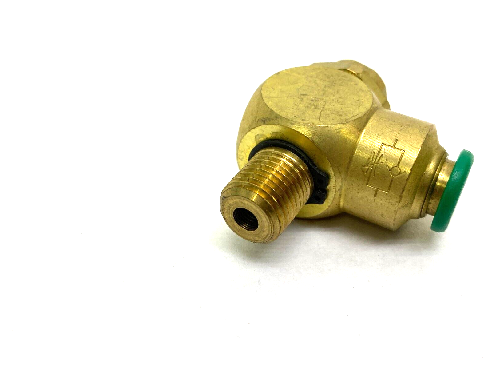 Parker 3251-2538 Brass Flow Control Valve 3/8" Tube OD 1/4" NPT Thread 32512538 - Maverick Industrial Sales