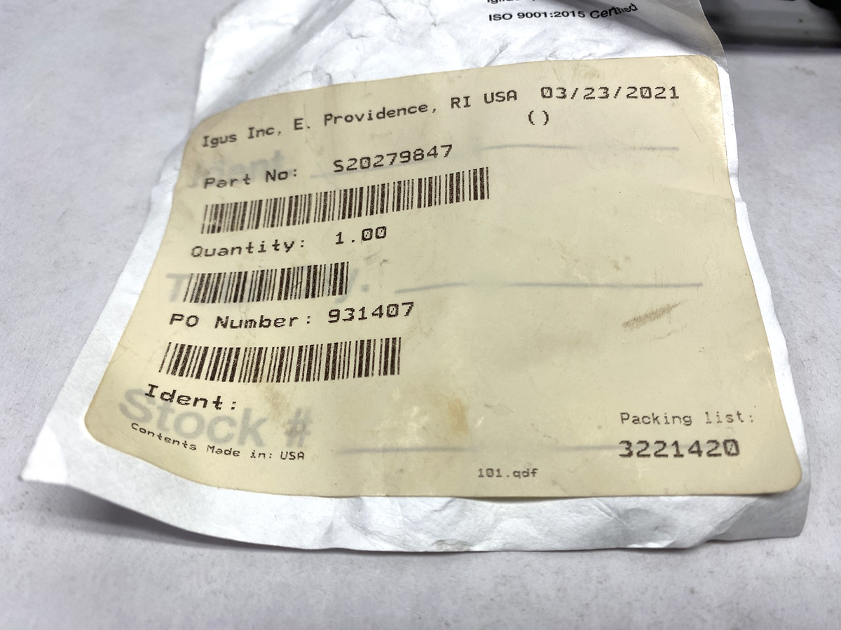 Igus S20279847 E-Chain Assembly 26" Overall Length - Maverick Industrial Sales