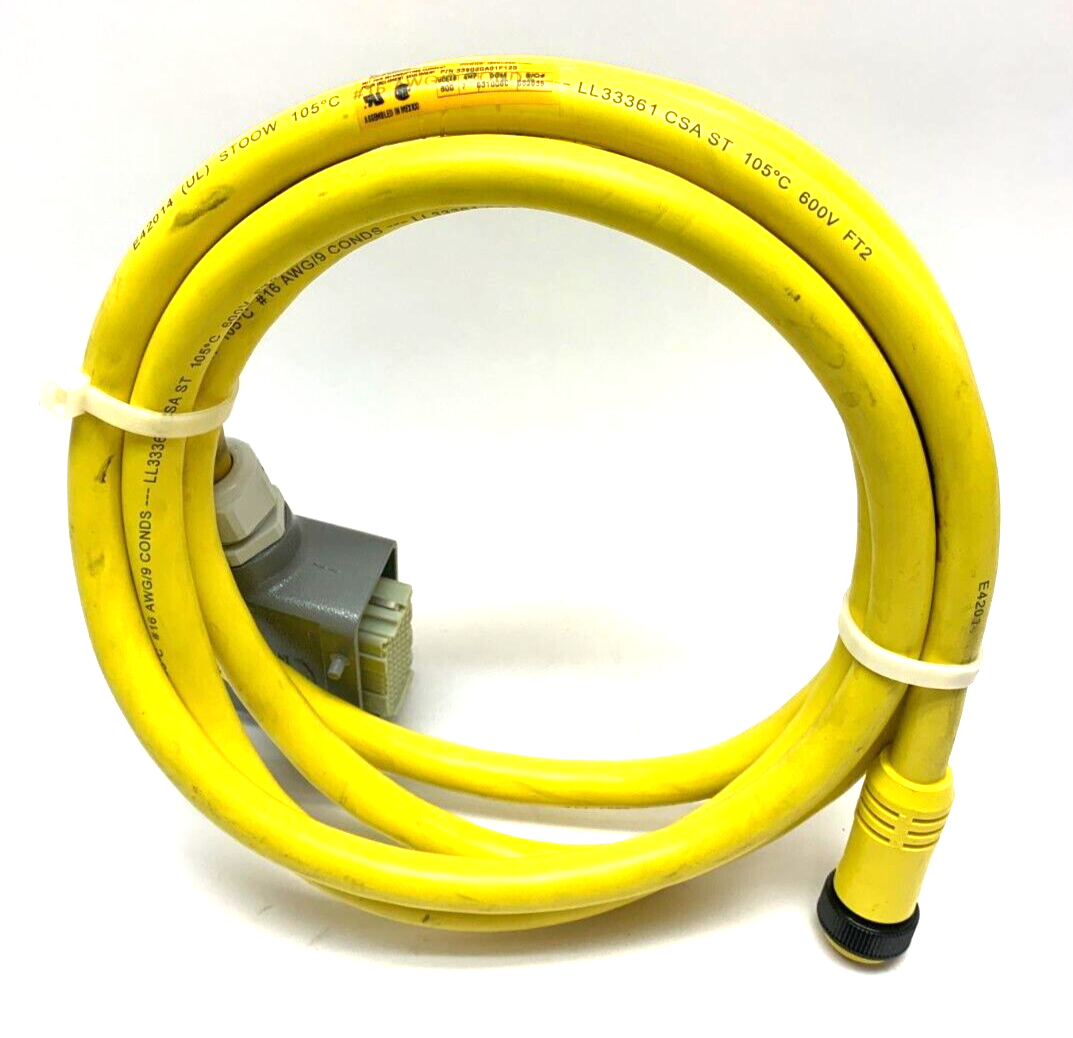 Woodhead Brad Harrison 339020A01F120 Male Straight Cordset 600V 7A - Maverick Industrial Sales