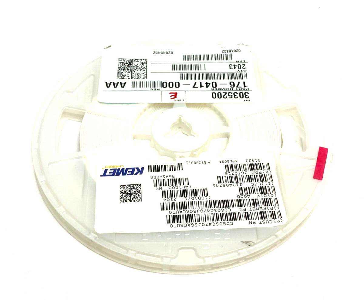 Kemet C0805C470J5GACAUTO Multilayer Ceramic Capacitor WHEEL OF 4000 - Maverick Industrial Sales
