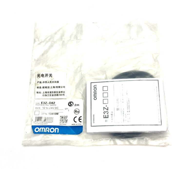 Omron E3Z-D82 Photoelectric Switch Sensor 12~24VDC - Maverick Industrial Sales