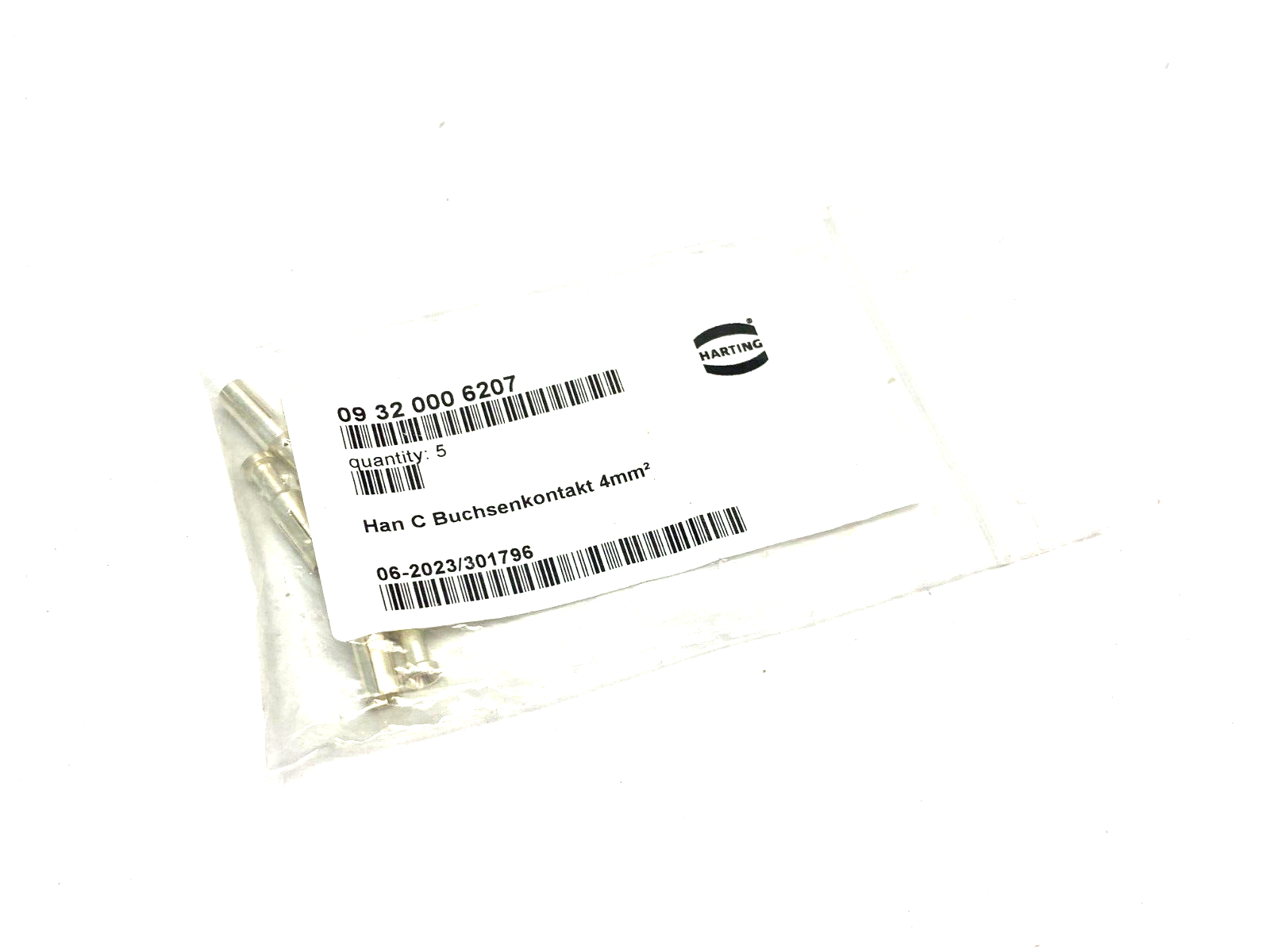Harting 09320006207 Han C-Female Crimp Contact-c 4mm² PKG OF 4 - Maverick Industrial Sales