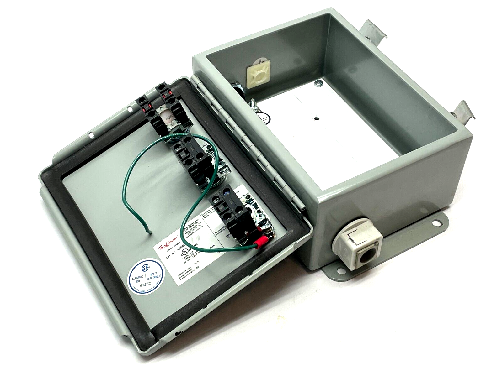 Hoffman A806CH Continuous Hinge Enclosure w/ Allen Bradley Pushbuttons - Maverick Industrial Sales