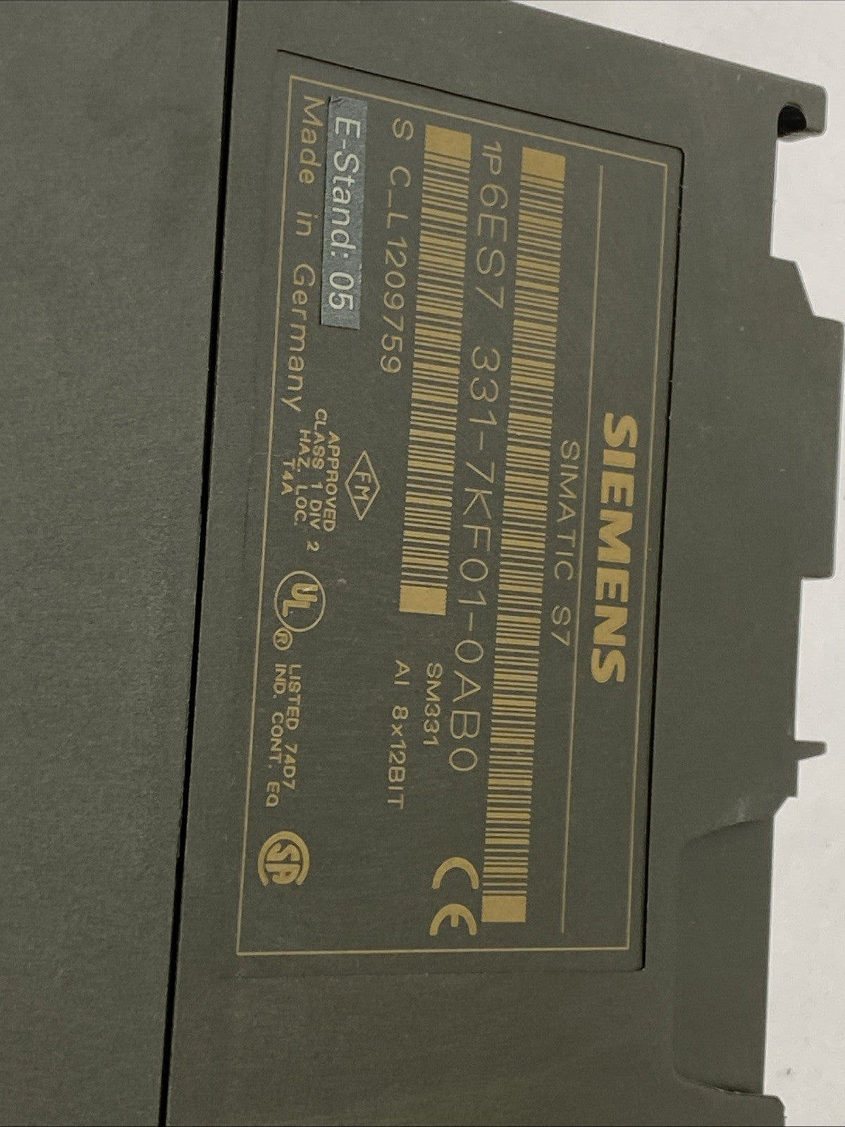 Siemens 6ES7331-7KF01-0AB0 Simatic S7 Analog Input Module SM331 - Maverick Industrial Sales