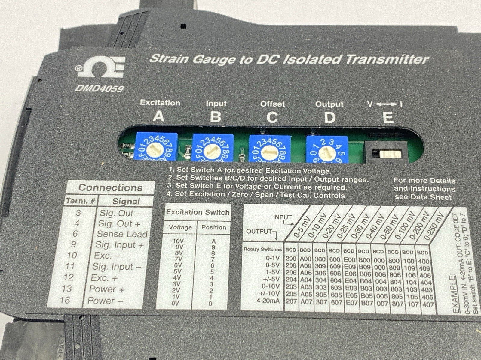 DMD4059-DC | Omega Strain Gauge To DC Isolated Transmitter 10-30V - New – Open box - Maverick Industrial Sales