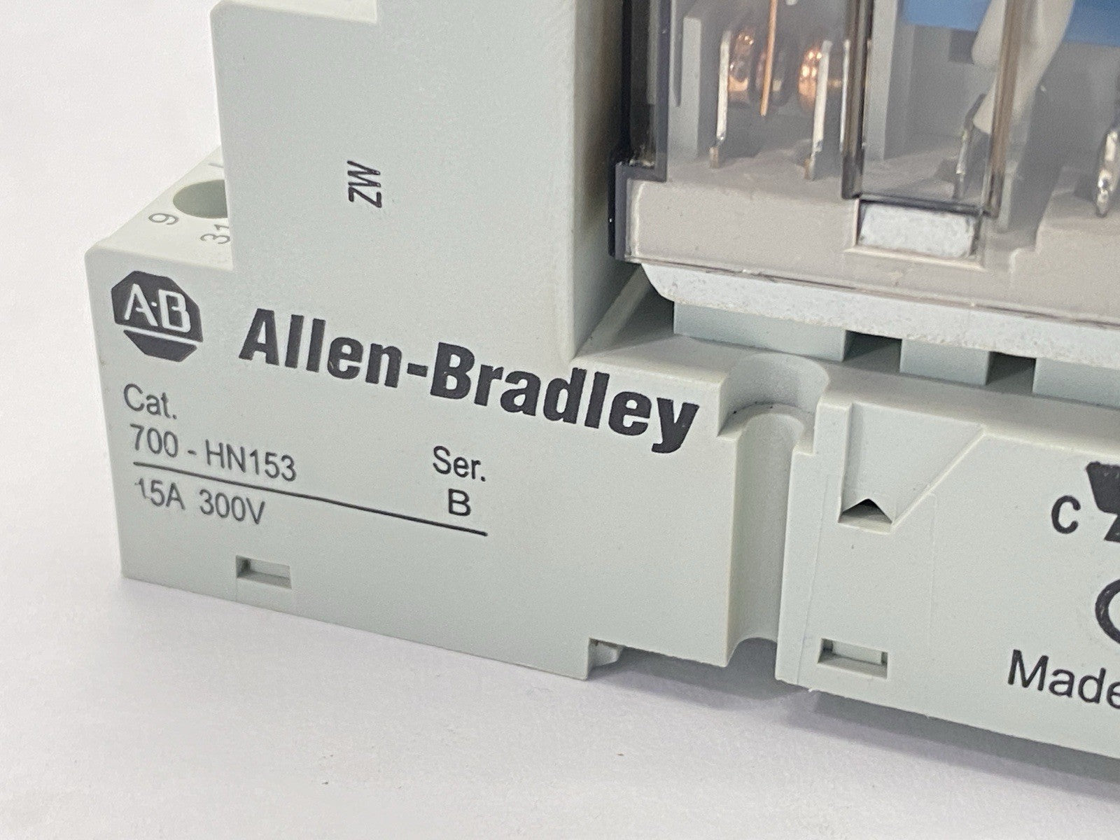 Allen Bradley 700-HB33Z24-3-4 Ser E Relay w/ 700-HN153 Ser B Base 700-ADR Diode - Maverick Industrial Sales