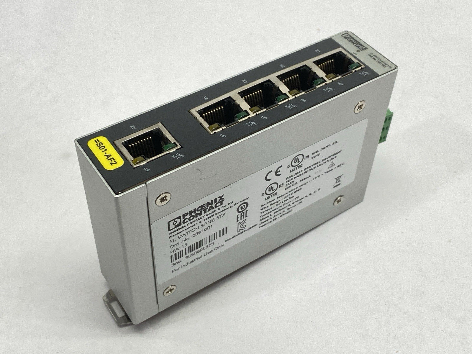 Phoenix Contact FL SWITCH SFNB 5TX Industrial Ethernet Switch 5-Port 2891001 - Maverick Industrial Sales