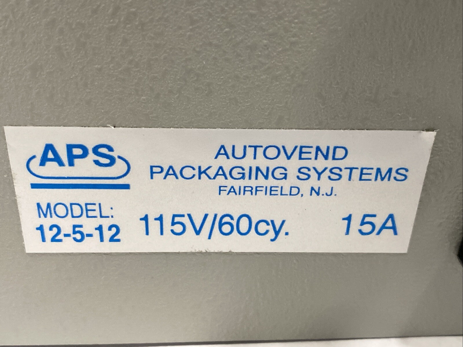 Autovend Packaging Systems 12-5-12 Shrink Wrap Conveyor Tunnel 115V/60cy. 15A - Maverick Industrial Sales