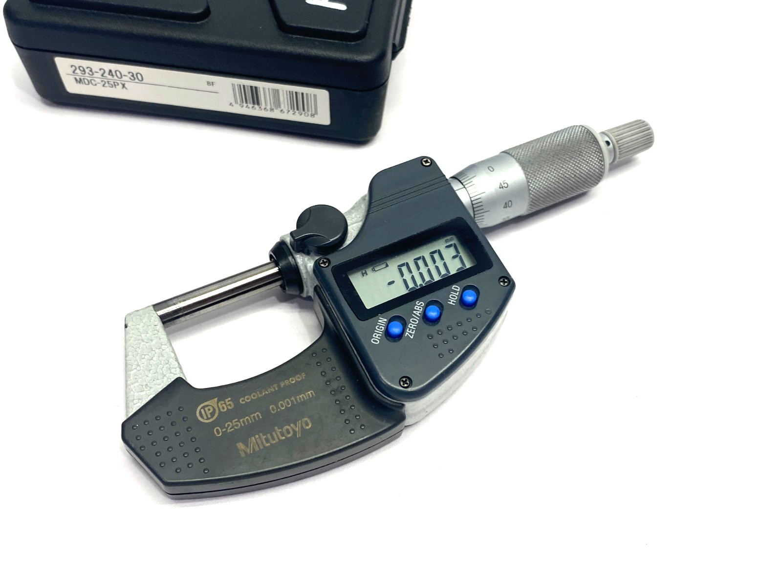 Mitutoyo 293-240-30 Digimatic Micrometer IP65 Coolant Proof MDC-25PX - Maverick Industrial Sales