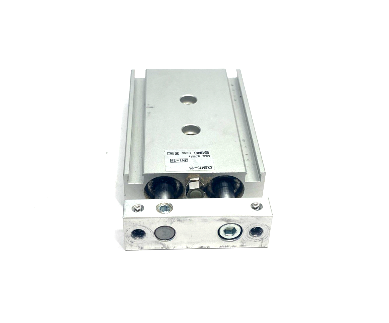 SMC CXSM15-25 Dual Rod Pneumatic Guided Cylinder 15mm Bore 25mm Stroke - Maverick Industrial Sales