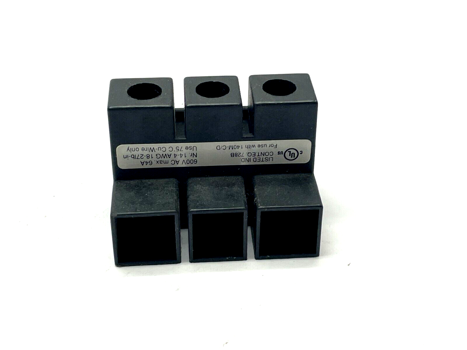 CAT140M-C-WTE | Allen Bradley Contact Block 600V 64A LOT OF 2 - Used - Maverick Industrial Sales
