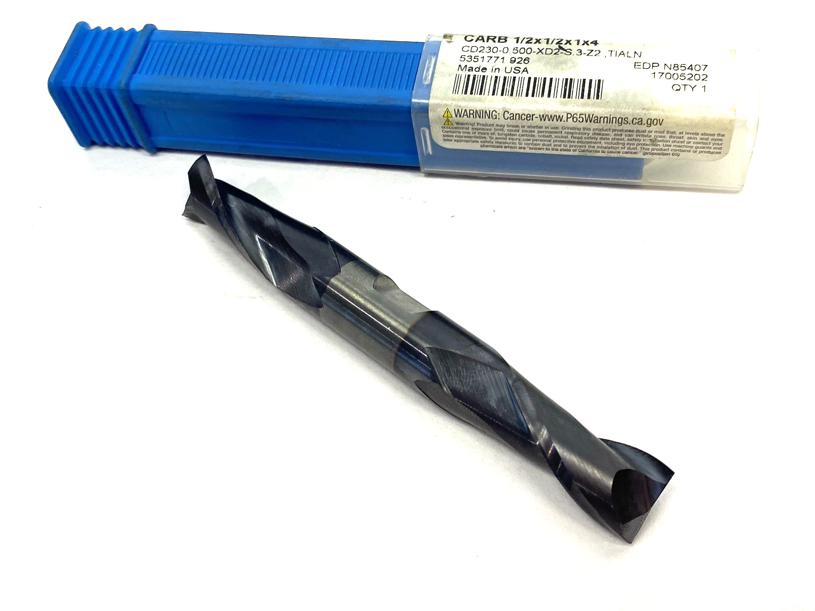 CD230-0.500-XD2-S.3-Z2 | Niagara Cutter Center Cutting End Mill Dbl-End, 17005202 - Used - Maverick Industrial Sales