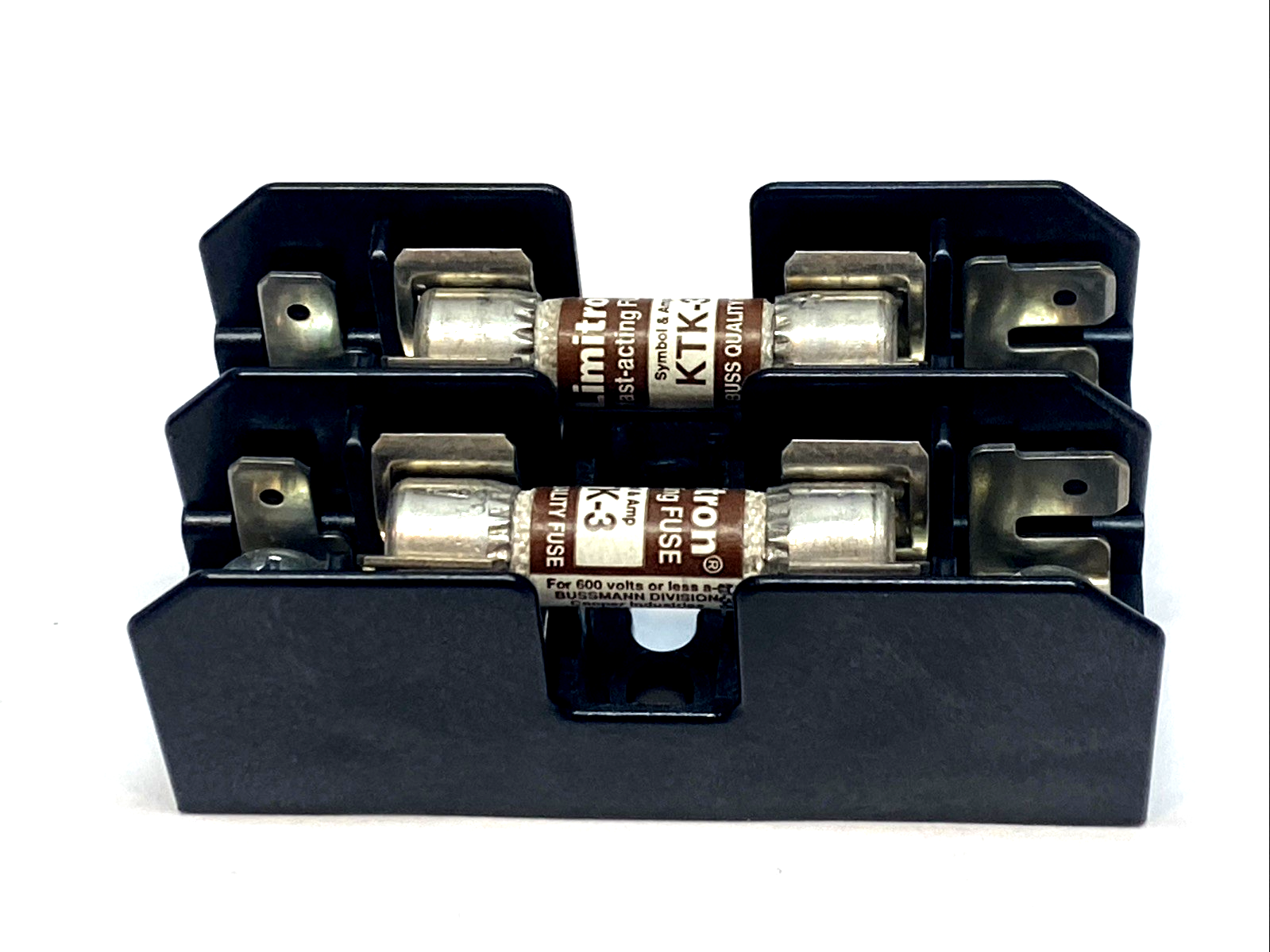 BM6032SQ | Bussmann 2-Pole Midget Fuse Block 30A 600V Screw/Quick Connect - Used - Maverick Industrial Sales