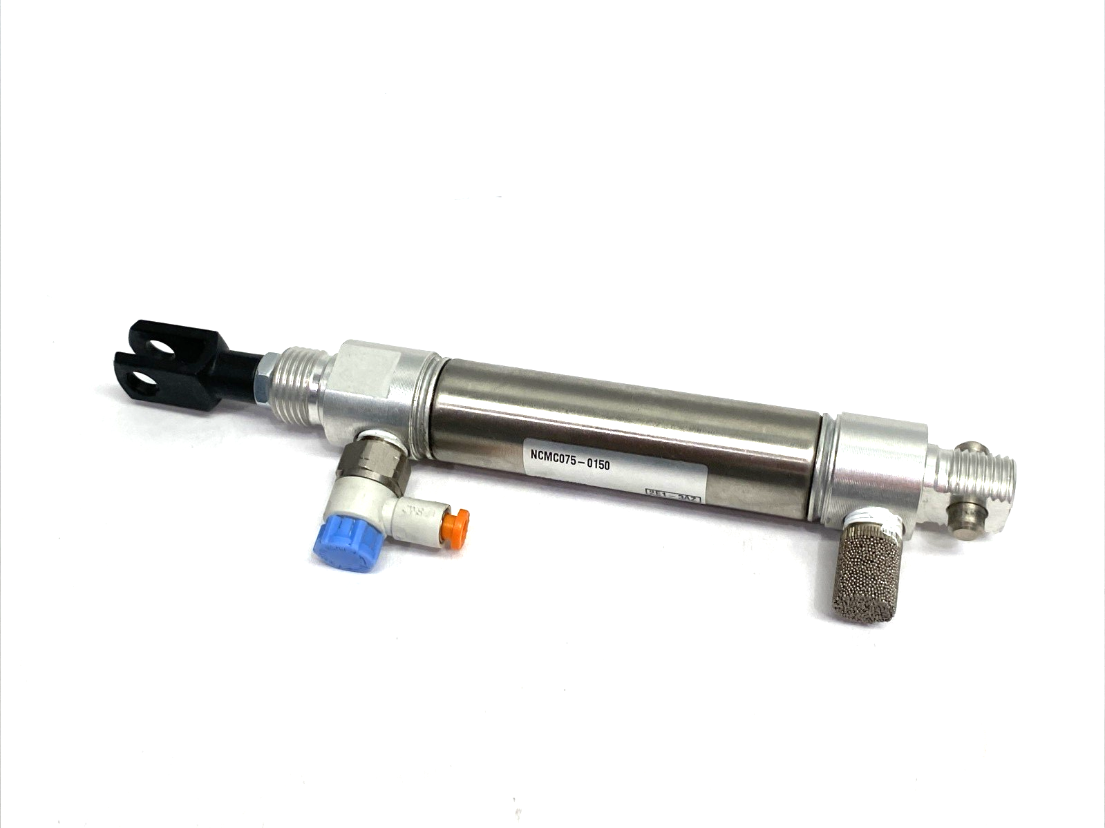 NCMC075-0150 | SMC Round Body Air Cylinder 0.75" Bore, 1.5" Stroke - Used - Maverick Industrial Sales