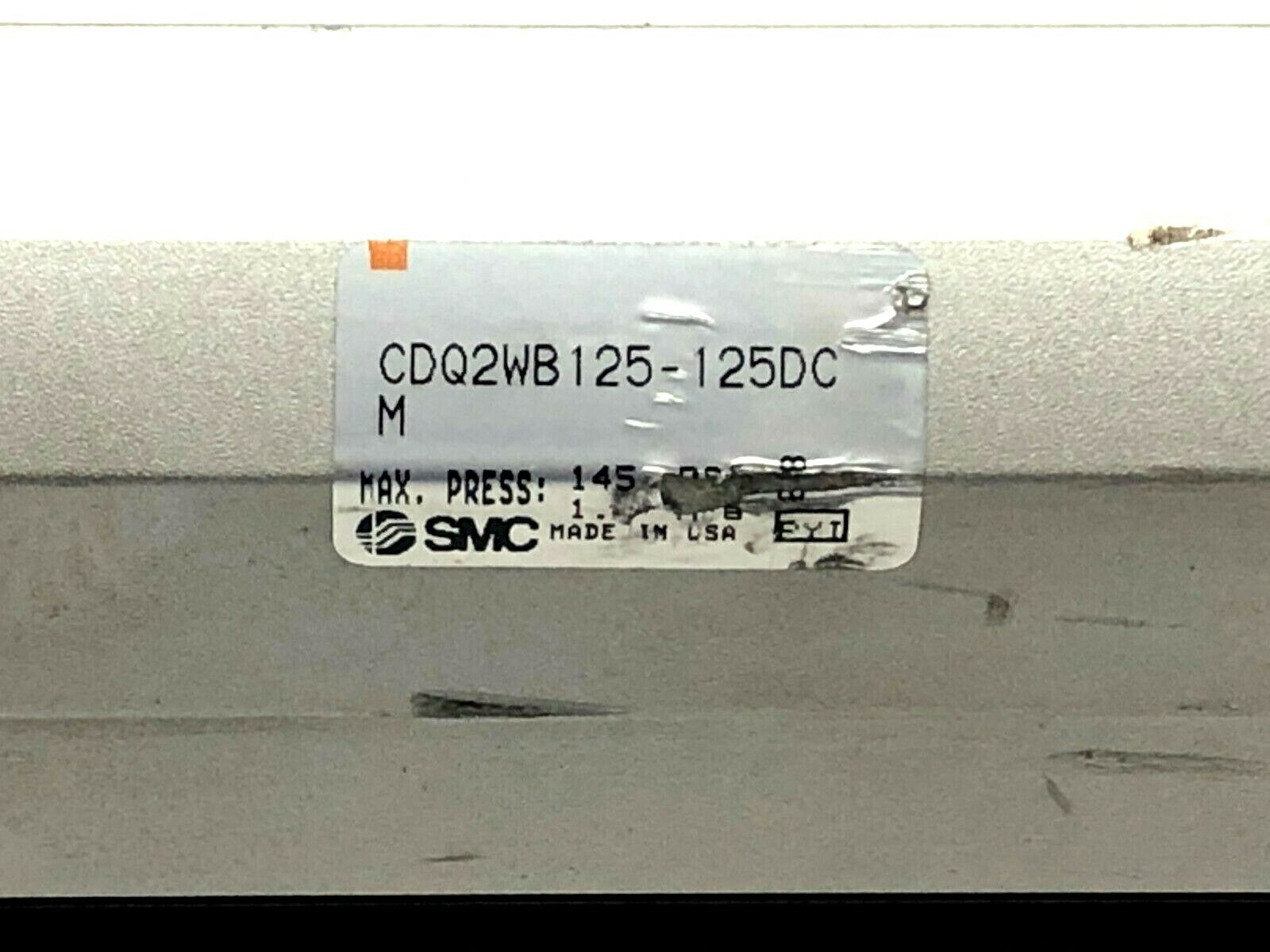 SMC CDQ2WB125-125DCM Pneumatic Double Action Cylinder 125mm Bore 125mm Stroke - Maverick Industrial Sales