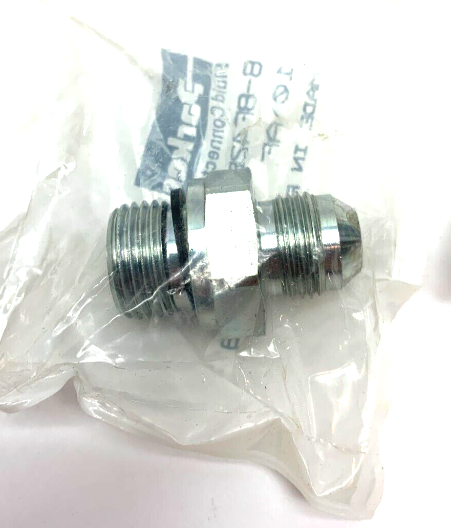 Parker 8-8F42EDMXS Triple-Lok 37 Degree Flare JIC Male Connector BOX OF 3 - Maverick Industrial Sales