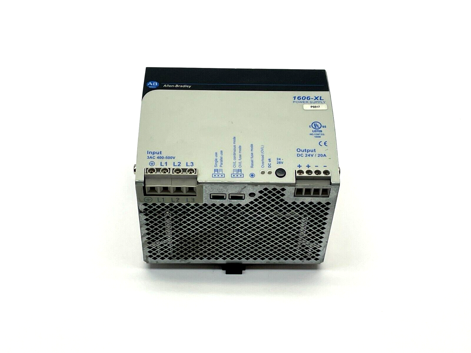 Allen Bradley 1606-XL480E-3W Ser. B Power Supply Unit 3AC 400-500V - Maverick Industrial Sales