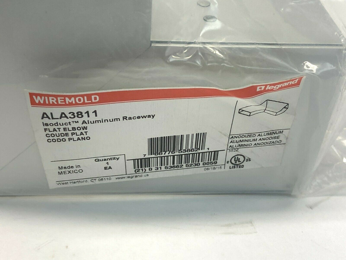 Wiremold ALA3811 Flat Elbow Fitting 90 Degree - Maverick Industrial Sales