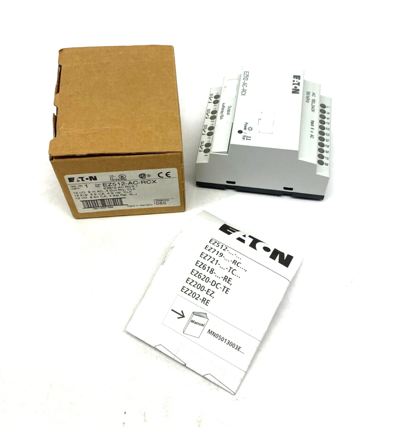 Eaton EASY512-AC-RCX Programmable Relay 12 I/O 8 In AC, 4 Out Rly EZ512-AC-RCX - Maverick Industrial Sales