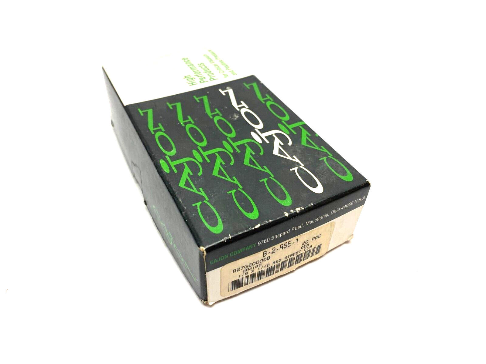 Cajon Swagelok B-2-RSE-1 Brass Reducing Elbow 1/8" to 1/16" Male BOX OF 20 - Maverick Industrial Sales