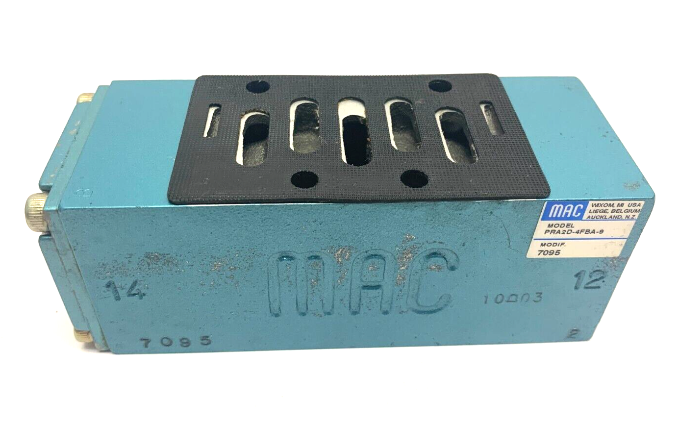 MAC PRA2D-4FBA-9 Pneumatic Manifold w/ Gasket and Set Screws - Maverick Industrial Sales
