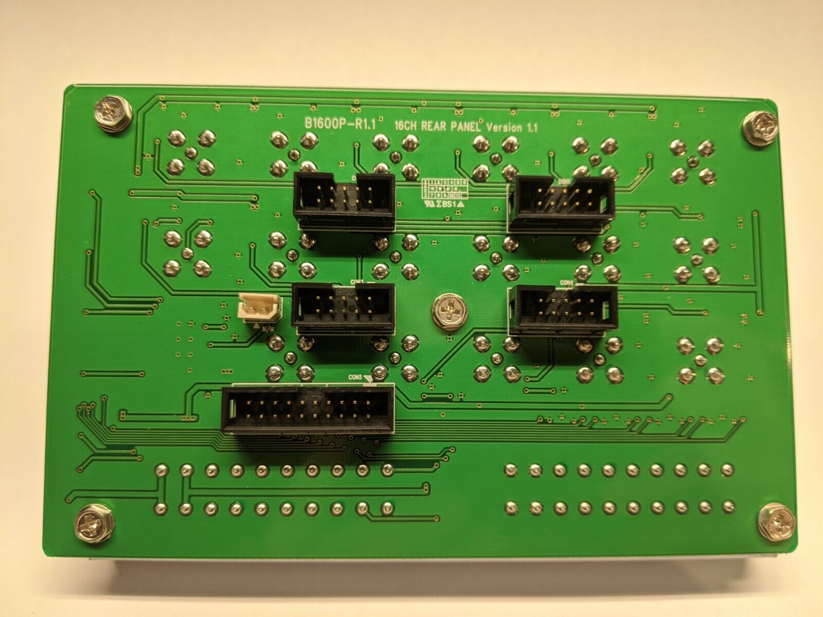 Pelco B1600P-R1.1 Circuit Board 16 CH Rear Panel from DX7100 Series Security DVR - Maverick Industrial Sales