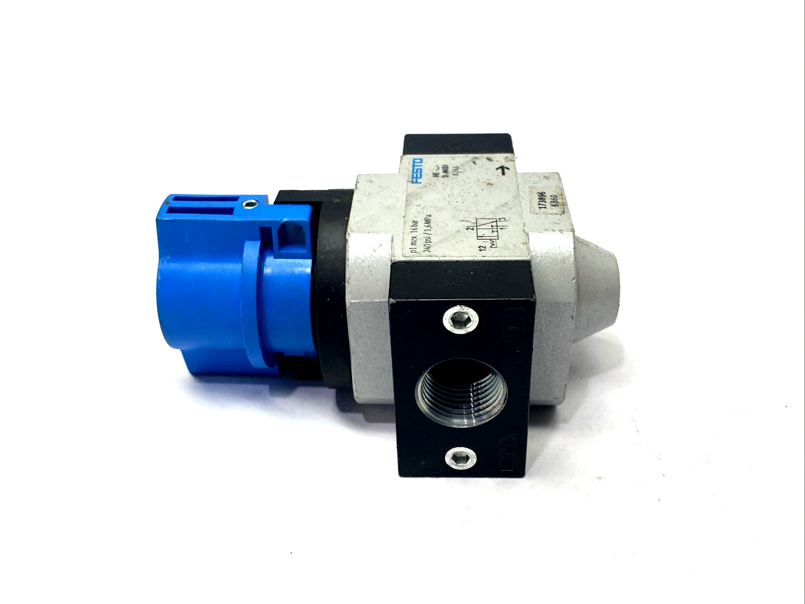HE-1/2-D-MIDI-NPT | Festo Pneumatic On/Off Valve - Used - Maverick Industrial Sales