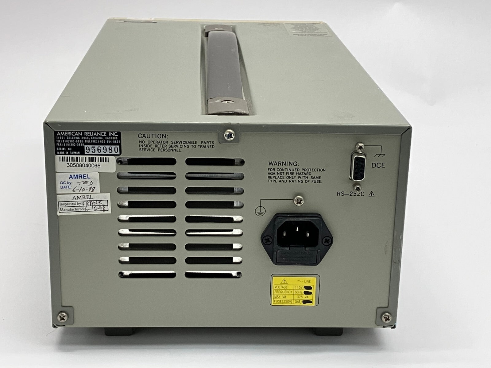 LPS-305 | Amrel Programmable Linear Power Supply - For parts or not working - Maverick Industrial Sales