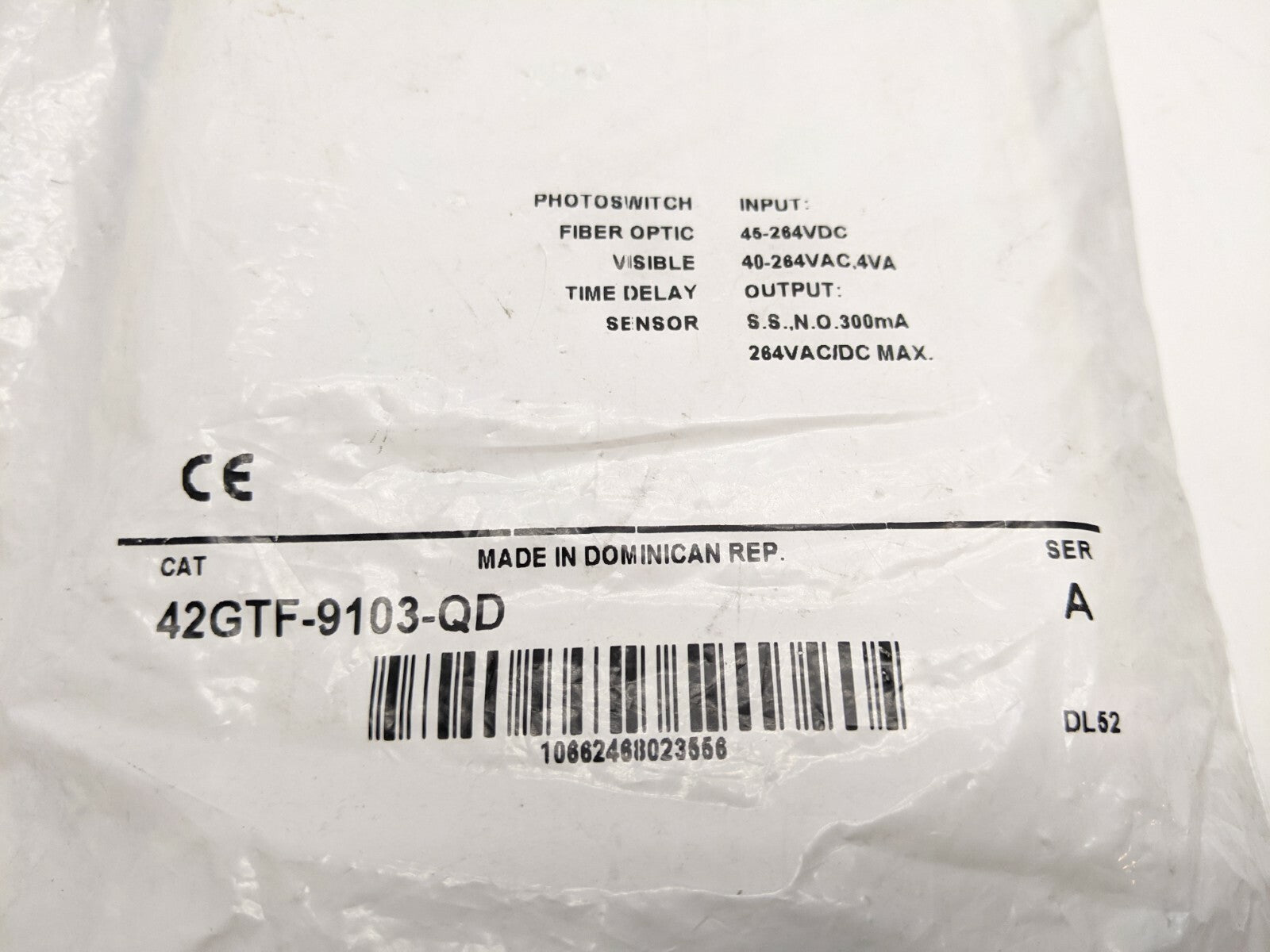 Allen Bradley 42GTF-9103-QD Ser A Photoelectric Sensor Lrg Aperture Fiber Optic - Maverick Industrial Sales