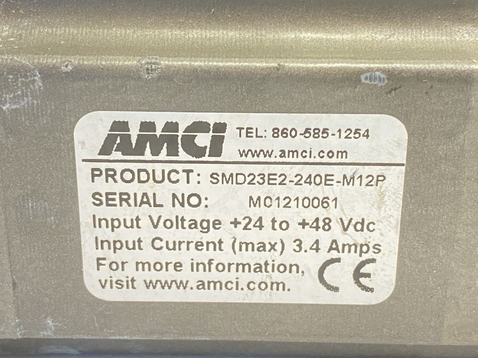 AMCI SMD23E2-240E-M12P Ethernet Integrated Stepper Motor 3.4A 24-48VDC - Maverick Industrial Sales