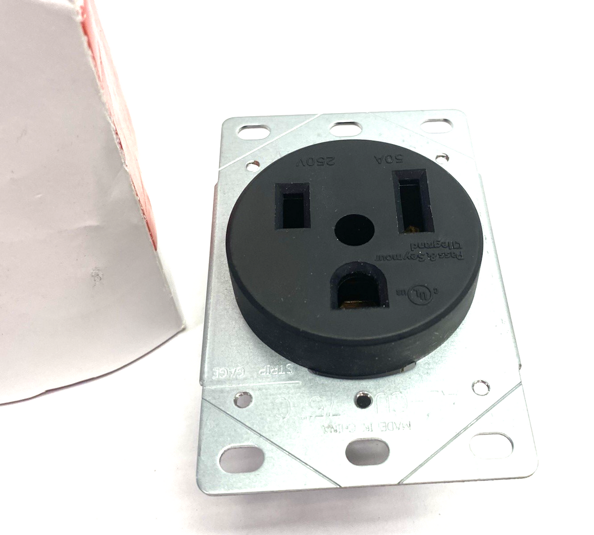 Pass & Seymour Legrand 3804 Single Flush Receptacle Power Outlet 50A 250V - Maverick Industrial Sales