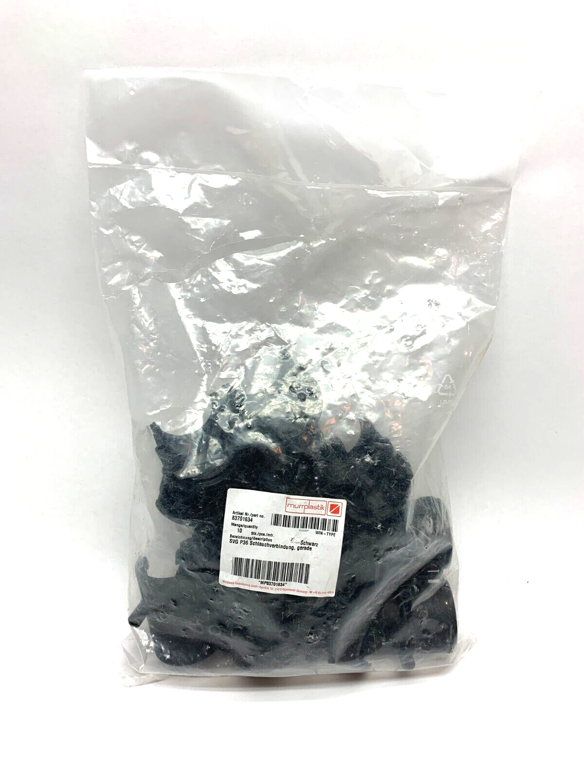 Murrplastik 83701634 SVG 36 Black Conduit Connector BAG OF 10 - Maverick Industrial Sales