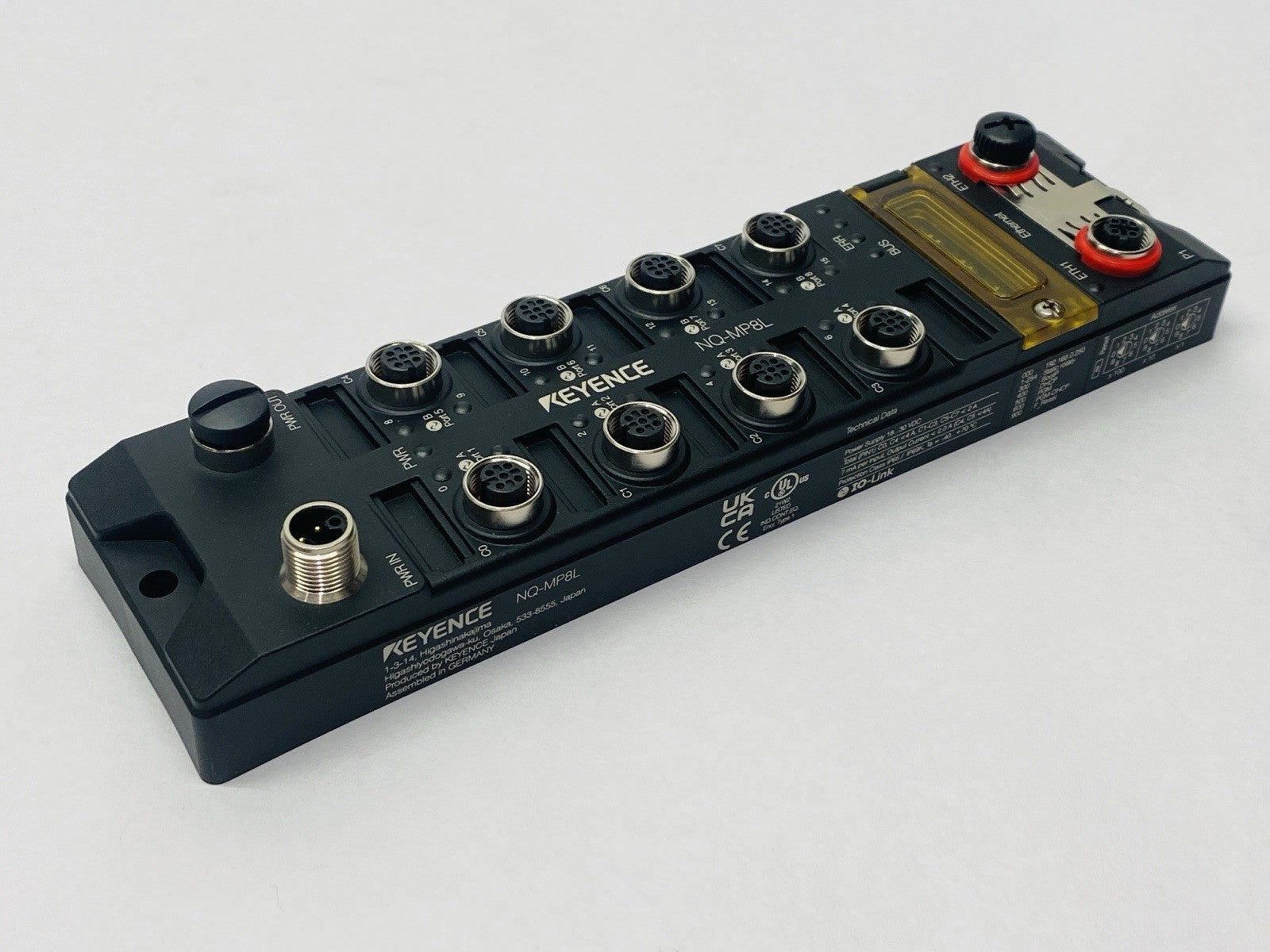 Keyence NQ-MP8L 8-Port Multi-Protocol Compatible IO-Link Master Module - Maverick Industrial Sales
