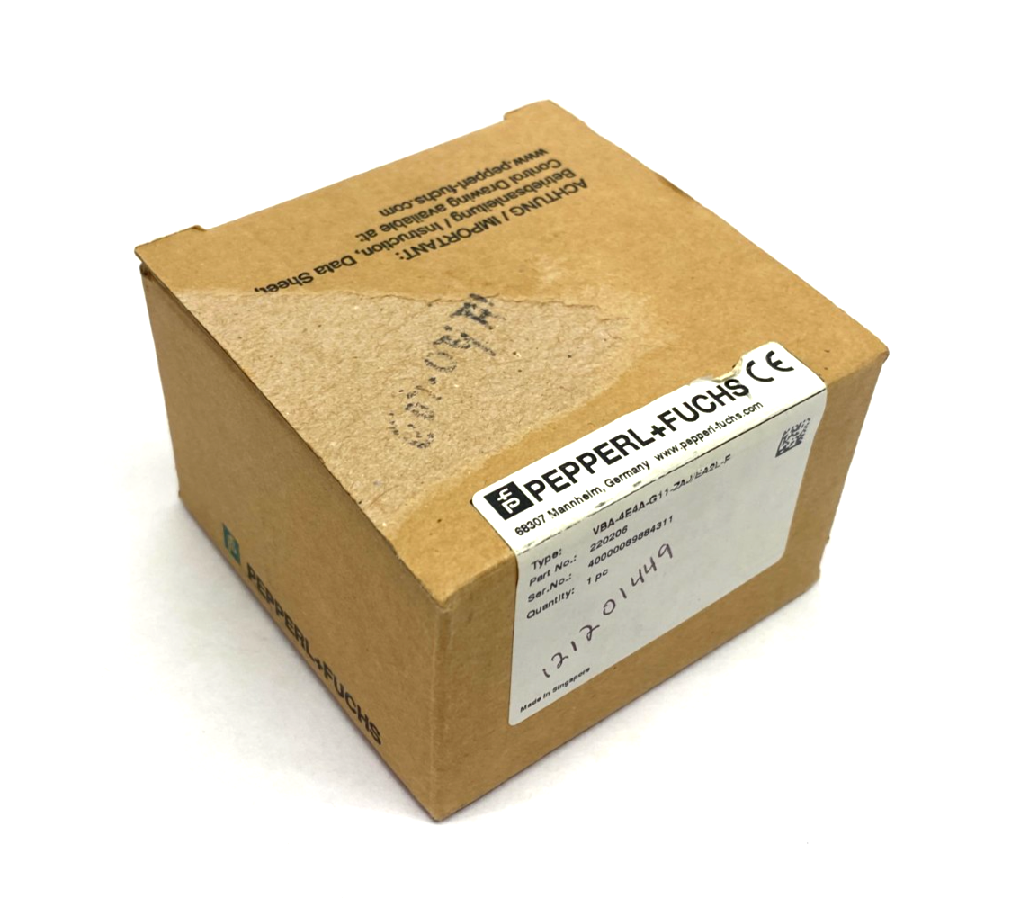 Pepperl+Fuchs VBA-4E4A-G11-ZAJ/EA2L-F Interface Sensor/Actuator Module 220206 - Maverick Industrial Sales